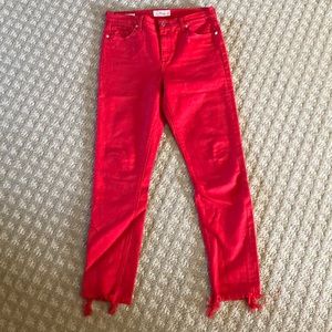 Lucky Brand Bridgette Skinny Jeans in Red🍀❣️